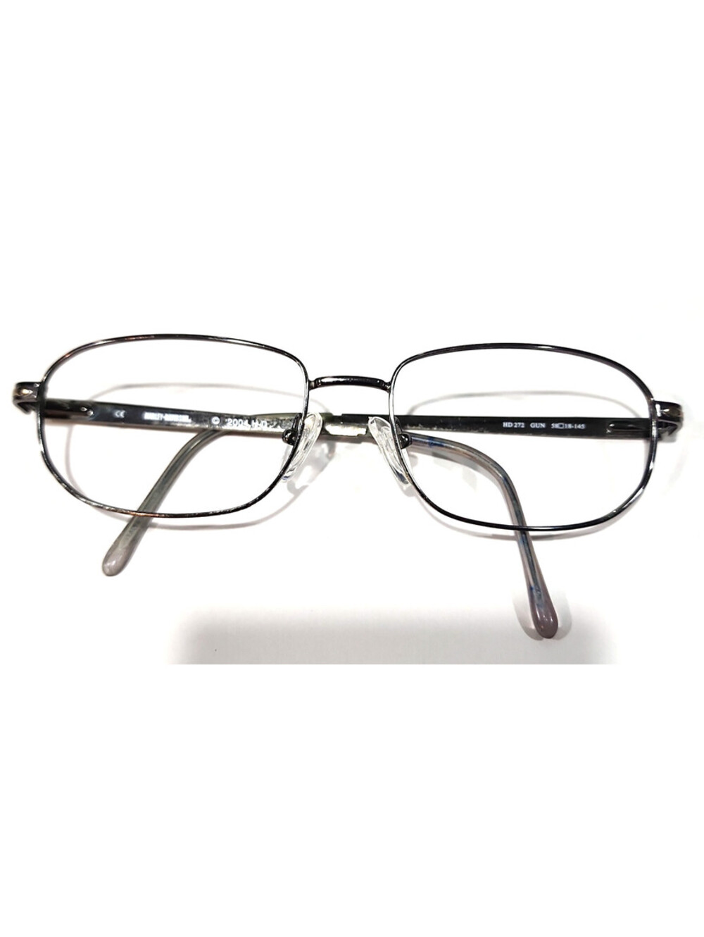 Harley Davidson HD272 Gunmetal Rectangle Eyeglasses 58-18 145